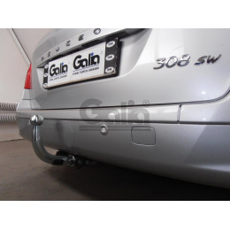 P041A GALIA Полностью оцинкованный фаркоп на Peugeot 308 универсал 2008-2013. Тип шара: A. Установка без снятия и выреза бампера. Нагрузки: 1700/75 кг, масса фа
