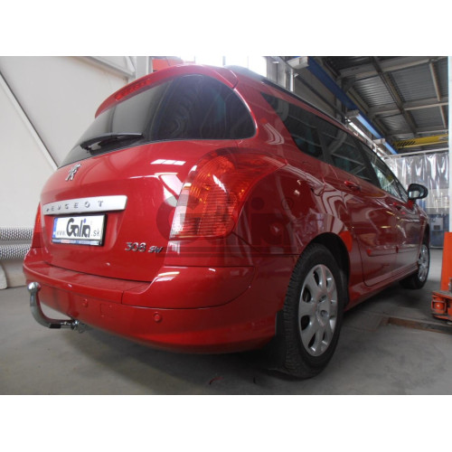 P041A GALIA Полностью оцинкованный фаркоп на Peugeot 308 универсал 2008-2013. Тип шара: A. Установка без снятия и выреза бампера. Нагрузки: 1700/75 кг, масса фаркопа 16,62 кг