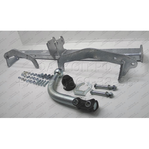P041A GALIA Полностью оцинкованный фаркоп на Peugeot 308 универсал 2008-2013. Тип шара: A. Установка без снятия и выреза бампера. Нагрузки: 1700/75 кг, масса фаркопа 16,62 кг