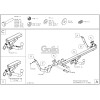 P044C GALIA Полностью оцинкованный фаркоп на Peugeot 508 универсал 2011-2019. Подрозетник убирается за бампер. Тип шара: C (горизонтальный съемный). Невидимый вырез бампера. Нагрузки: 1900/75 кг, масса фаркопа 23,87 кг