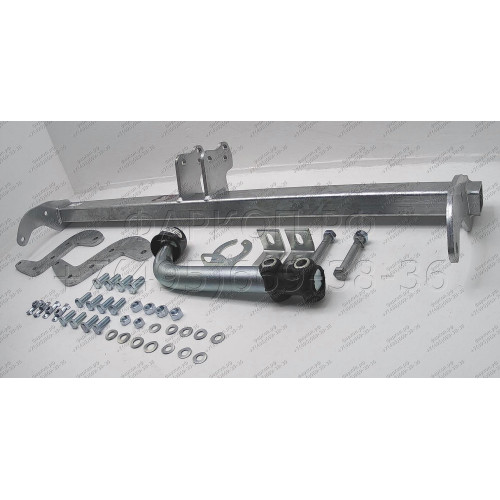 P045A GALIA Полностью оцинкованный фаркоп на Peugeot 2008 2013-2019. Тип шара: A. Установка без снятия и выреза бампера. Нагрузки: 1400/60 кг, масса фаркопа 16,01 кг