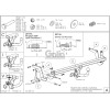 P046C GALIA Полностью оцинкованный фаркоп на Citroen C5 Aircross 2019-, Peugeot 3008 2016-2024, кроме GT line, Opel Grandland X 2017-2021, Opel Grandland 2021-. Подрозетник убирается за бампер. Тип шара: C (горизонтальный съемный). Невидимый вырез бампера
