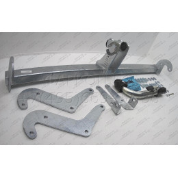 P046C GALIA Полностью оцинкованный фаркоп на Citroen C5 Aircross 2019-, Peugeot 3008 2016-2024, кроме GT line, Opel Grandland X 2017-2021, Opel Grandland 2021-. Подрозетник убирается за бампер.