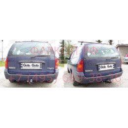 R018A GALIA Полностью оцинкованный фаркоп на Renault Megane I универсал 1996-2003. Тип шара: A. Установка без снятия и выреза бампера. Нагрузки: 1350/65 кг, масса 
