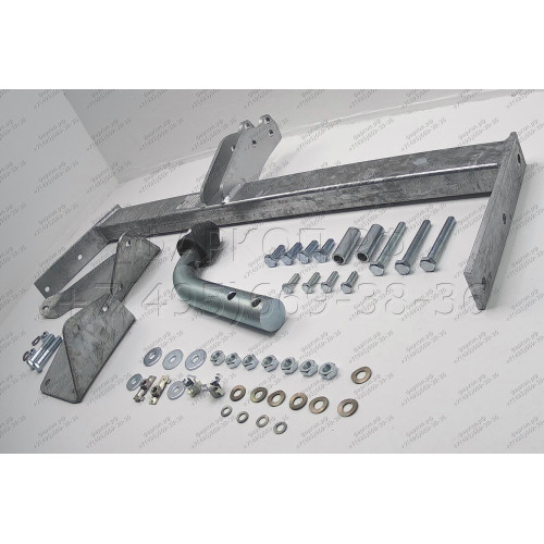 R018A GALIA Полностью оцинкованный фаркоп на Renault Megane I универсал 1996-2003. Тип шара: A. Установка без снятия и выреза бампера. Нагрузки: 1350/65 кг, масса фаркопа 15,25 кг