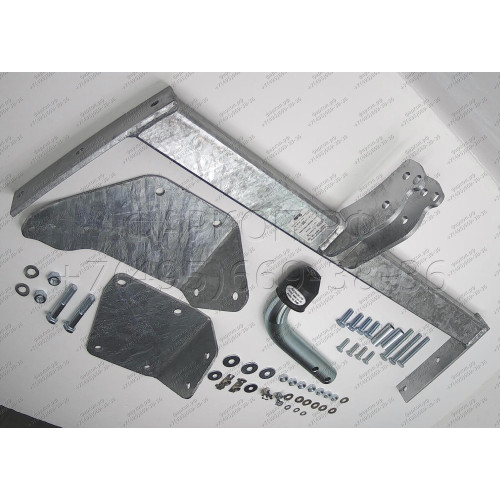 R018A GALIA Полностью оцинкованный фаркоп на Renault Megane I универсал 1996-2003. Тип шара: A. Установка без снятия и выреза бампера. Нагрузки: 1350/65 кг, масса фаркопа 15,25 кг