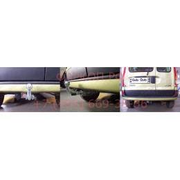 R081C GALIA Полностью оцинкованный фаркоп на Renault Kangoo 1998-2010, кроме 4x4, кроме Long. Тип шара: C (горизонтальный съемный). Установка без снятия и выреза 