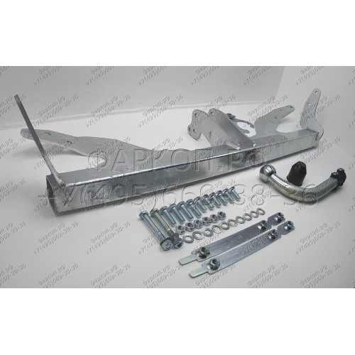 R099A GALIA Полностью оцинкованный фаркоп на Renault Scenic 2016-2022, Renault Grand Scenic 2016-2022. Подрозетник убирается за бампер. Тип шара: A. Установка без выреза бампера. Нагрузки: 2000/80 кг, масса фаркопа 19,72 кг