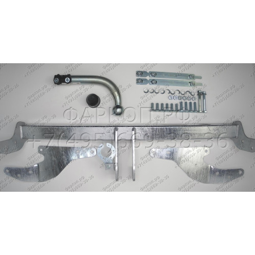 R099A GALIA Полностью оцинкованный фаркоп на Renault Scenic 2016-2022, Renault Grand Scenic 2016-2022. Подрозетник убирается за бампер. Тип шара: A. Установка без выреза бампера. Нагрузки: 2000/80 кг, масса фаркопа 19,72 кг