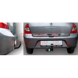 R109-A Лидер-плюс ТСУ для Renault Symbol седан 2008-2012 без снятия и выреза бампера. Нагрузки: 1200/75 кг, масса фаркопа 14,1 кг (без электрики в комплекте)