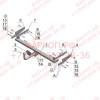RN 04 AVTOS Фаркоп на Renault Symbol седан 1998-2008 без подрезки бампера. Тип шара: A. Нагрузки: 1150/75 кг, масса фаркопа 16,5 кг (без электрики в комплекте)