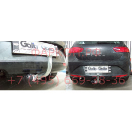 S074A GALIA Полностью оцинкованный фаркоп на SEAT Altea 2004-2015, SEAT Leon 2005-2013. Тип шара: A. Подрезка бампера. Нагрузки: 1600/75 кг, масса фаркопа 17,01 кг