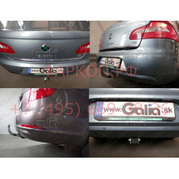 S099C GALIA Полностью оцинкованный фаркоп на Skoda Superb II лифтбек/универсал 2008-2015. Подрозетник убирается за бампер. Тип шара: C (горизонтальный съемн