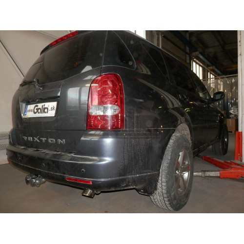 S109C GALIA Полностью оцинкованный фаркоп на Ssang Yong Rexton 2 2006-2012, Rexton W 2012-2017. Тип шара: C (горизонтальный съемный). Невидимый вырез бампера. Нагрузки: 3500/140 кг, масса фаркопа 19,87 кг
