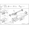 T020C GALIA Полностью оцинкованный фаркоп на Toyota Corolla седан/хетчбек 5 дверей 1997-2002 - E1, A1, B1, B0. Тип шара: C (горизонтальный съемный). Без выреза бампера. Нагрузки: 1200/75 кг, масса фаркопа 14,1 кг