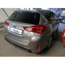 T062C GALIA Полностью оцинкованный фаркоп на Toyota Auris универсал 2013-2018. Подрозетник убирается за бампер. Тип шара: C (горизонтальный съемный). Устан