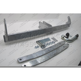 T079A GALIA Полностью оцинкованный фаркоп на Toyota Yaris Cross 2021-, Lexus LBX 2024-. Тип шара: A. Невидимый вырез бампера. Нагрузки: 1400/75 кг, масса фаркопа 15,02 кг