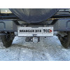 TCU00134N ТСС Фаркоп на Jeep Wrangler JL 2018- без подрезки бампера. Тип шара: E (шаровый узел под американский квадрат с нержавеющим шаром). Нагрузки: 3500/150 кг
