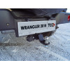 TCU00134 ТСС Фаркоп на Jeep Wrangler JL 2018- без подрезки бампера. Тип шара: E (шаровый узел под американский квадрат). Нагрузки: 3500/150 кг