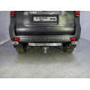 TCU00170 ТСС Фаркоп на Toyota Land Cruiser Prado 150 Black Onyx 2020-2023 с накладкой с надписью Land Cruiser без подрезки бампера. Тип шара: E (шаровый узел под американский квадрат). Нагрузки: 1800/120 кг