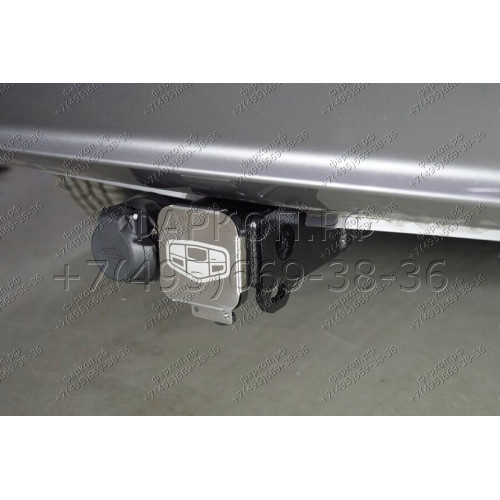 TCU00173 ТСС Фаркоп на Geely Tugella 2020-2024, KnewStar 001 2024-. Требуется подрезка бампера. Тип шара: E (шаровый узел под американский квадрат). Нагрузки: 1000/75 кг