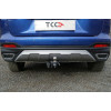TCU00377 ТСС Фаркоп оцинкованный на GAC GS5 2020-2023. Требуется подрезка бампера. Тип шара: E (шаровый узел под американский квадрат). Нагрузки: 750/50 кг