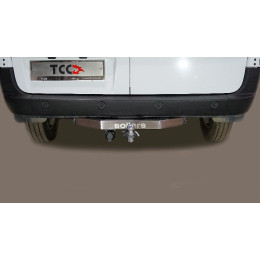 TCU00407 ТСС Фаркоп на Sollers Atlant L1H1 3.5T 2023- с накладкой с надписью Sollers без подрезки бампера. Тип шара: E (шаровый узел под американский квадрат). Наг