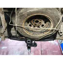 H.T67.E HALTY Фаркоп на Toyota Probox / Suceed 2WD/4WD 2002-2014 без подрезки бампера. Тип шара: E. Нагрузки: 550/75 кг, масса фаркопа 18,5 кг