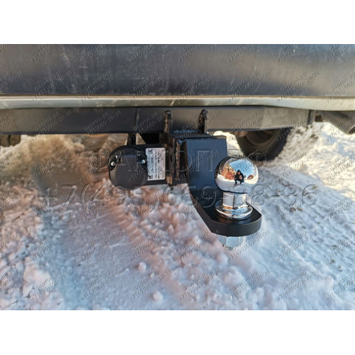H.T67.E HALTY Фаркоп на Toyota Probox / Suceed 2WD/4WD 2002-2014 без подрезки бампера. Тип шара: E. Нагрузки: 550/75 кг, масса фаркопа 18,5 кг
