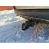 H.T67.E HALTY Фаркоп на Toyota Probox / Suceed 2WD/4WD 2002-2014 без подрезки бампера. Тип шара: E. Нагрузки: 550/75 кг, масса фаркопа 18,5 кг