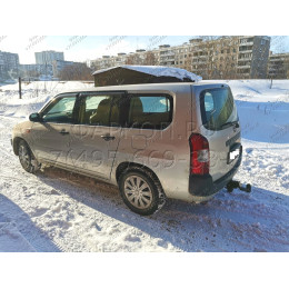 H.T67.E HALTY Фаркоп на Toyota Probox / Suceed 2WD/4WD 2002-2014 без подрезки бампера. Тип шара: E. Нагрузки: 550/75 кг, масса фаркопа 18,5 кг