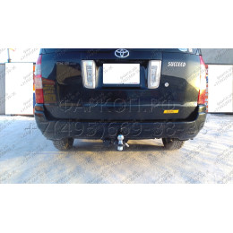 H.T67.E HALTY Фаркоп на Toyota Probox / Suceed 2WD/4WD 2002-2014 без подрезки бампера. Тип шара: E. Нагрузки: 550/75 кг, масса фаркопа 18,5 кг