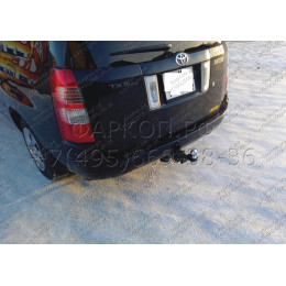 H.T67.E HALTY Фаркоп на Toyota Probox / Suceed 2WD/4WD 2002-2014 без подрезки бампера. Тип шара: E. Нагрузки: 550/75 кг, масса фаркопа 18,5 кг