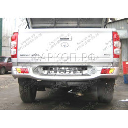 FA 0646-E Бизон Фаркоп на Great Wall Wingle 3,5,7 2008- без подрезки бампера. Тип шара: E (легкосъемный шар под квадрат). Нагрузки: 3200/120 кг. Не комплектуется эл