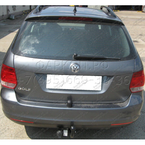 V-072 STEINHOF Фаркоп на Volkswagen Golf V универсал 06/2007-2009, Volkswagen Jetta V седан 2005-12/2010. Требуется подрезка бампера. Тип шара: A. Нагрузки: 1800/75 кг, масса фаркопа 17,5 кг (без электрики в комплекте)