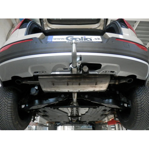 V094C GALIA Полностью оцинкованный фаркоп на Volvo XC40 2017-, Volvo C40 2021-. Подрозетник убирается за бампер. Тип шара: C (горизонтальный съемный). Невидимый вырез бампера. Нагрузки: 2200/140 кг, масса фаркопа 16,92 кг
