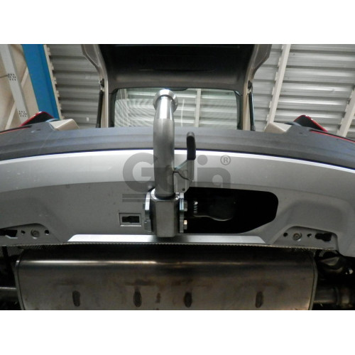 V094C GALIA Полностью оцинкованный фаркоп на Volvo XC40 2017-, Volvo C40 2021-. Подрозетник убирается за бампер. Тип шара: C (горизонтальный съемный). Невидимый вырез бампера. Нагрузки: 2200/140 кг, масса фаркопа 16,92 кг