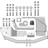 ZK101A ZINCAR Полностью оцинкованный фаркоп на Kia Sorento 2020-, Hyundai Santa Fe IV рестайлинг 2021-2023. Необходима подрезка бампера. Тип шара: A. Нагрузки: 2000/100 кг, масса фаркопа 16,9 кг (без электрики в комплекте)