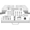 ZT101FE ZINCAR Полностью оцинкованный фаркоп на Toyota Land Cruiser 200 2007-2021 (кроме комплектаций Excalibur и Executive), Lexus LX 2007-2021 без выреза в бампере. Тип шара: FE. Нагрузки: 2000/120 кг, масса фаркопа 18,9 кг (без электрики в комплекте)