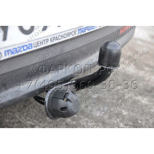 4528-A ORIS Фаркоп на Mazda 6 хетчбек/седан 2008-2013. Необходима подрезка бампера. Тип шара: A. Нагрузки: 1500/70 кг, масса фаркопа 19,4 кг (без электрики в комплекте)