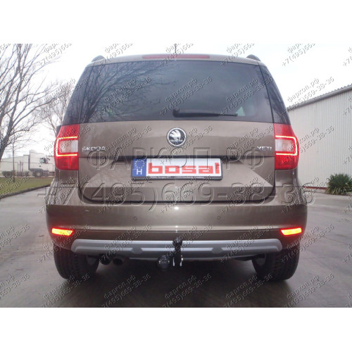 1924-A ORIS Фаркоп на Skoda Yeti 2009-2018. Необходима подрезка бампера. Тип шара: A. Нагрузки: 1500/50 кг, масса фаркопа 13,9 кг (без электрики в комплекте)