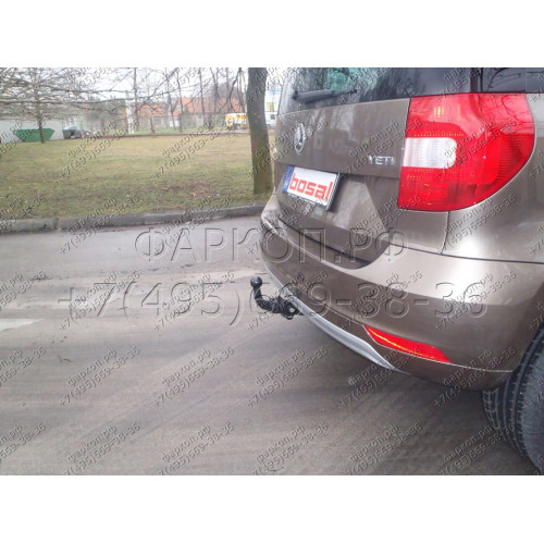 1924-A ORIS Фаркоп на Skoda Yeti 2009-2018. Необходима подрезка бампера. Тип шара: A. Нагрузки: 1500/50 кг, масса фаркопа 13,9 кг (без электрики в комплекте)