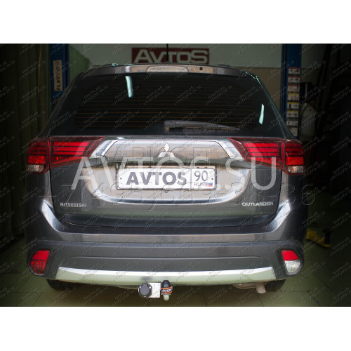 MI 25 AVTOS Фаркоп на Mitsubishi Outlander 2012-2019, 2019-2022. Необходима подрезка бампера. Тип шара: A. Нагрузки: 1500/75 кг, масса фаркопа 21 кг (без электрики в комплекте)