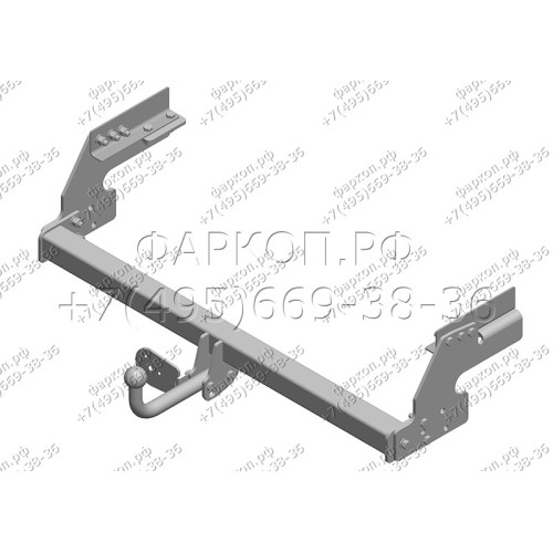 NS 22 AVTOS Фаркоп на Nissan NP300 2007-2013 без подрезки бампера. Тип шара: A. Нагрузки: 2500/100 кг, масса фаркопа 22 кг (без электрики в комплекте)