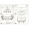 F.6211.001 BERG Фаркоп на GAZelle Next фургон 2016- (ГАЗ A31R22-A31R36; ГАЗ A32R22-A32R36) без снятия и подрезки бампера. Тип шара: E. Нагрузки: 2000/75 кг, масса фаркопа 25 кг (без электрики в комплекте)