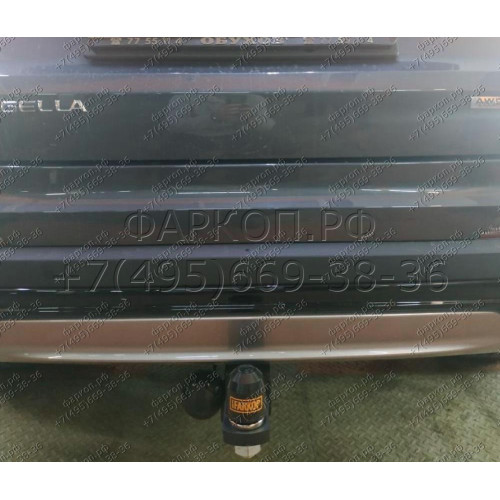 TCU00173 ТСС Фаркоп на Geely Tugella 2020-2024, KnewStar 001 2024-. Требуется подрезка бампера. Тип шара: E (шаровый узел под американский квадрат). Нагрузки: 1000/75 кг
