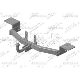 TY 21 AVTOS Фаркоп на Toyota Land Cruiser 120 2002-2009, Lexus GX 2003-2009 без подрезки бампера. Тип шара: A. Нагрузки: 1250/75 кг, масса фаркопа 22,5 кг (без электрики в компле