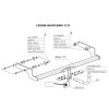 1428-A ORIS Фаркоп на Renault Fluence 2011-2015. Необходима подрезка бампера. Тип шара: A. Нагрузки: 1200/75 кг, масса фаркопа 18,3 кг (без электрики в комплекте)