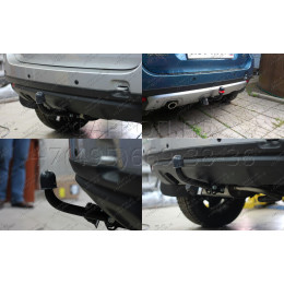 1429-A ORIS Фаркоп на Renault Duster 2012-2015. Необходима подрезка бампера. Тип шара: A. Нагрузки: 1500/75 кг, масса фаркопа 18 кг (без электрики в комплекте)
