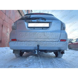H.H03.A HALTY Фаркоп на Honda Fit Shuttle, в т.ч. Hybrid 2011-2015 без подрезки бампера. Тип шара: A. Нагрузки: 750/75 кг, масса фаркопа 15 кг